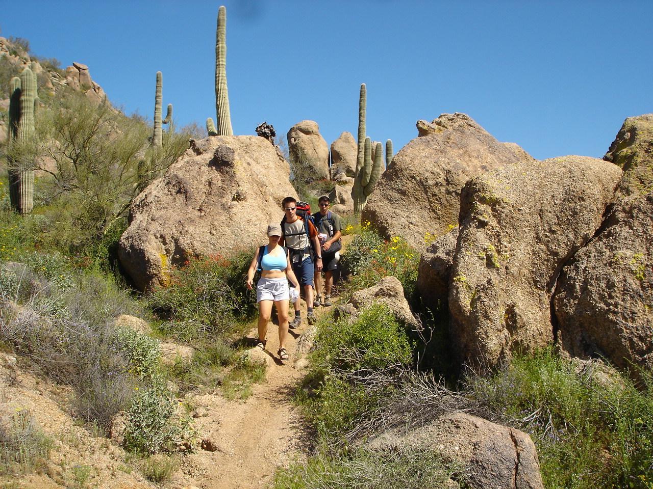 desert hiking