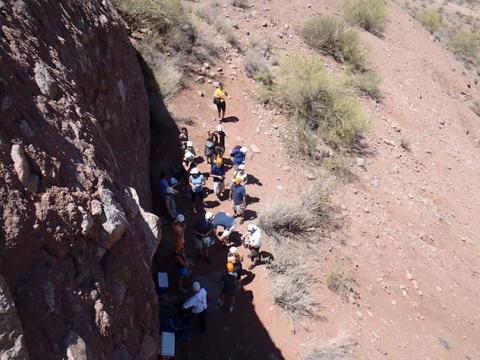 Rappelling at Papago 31
