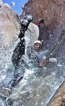 Wet Canyoneering Slide 2