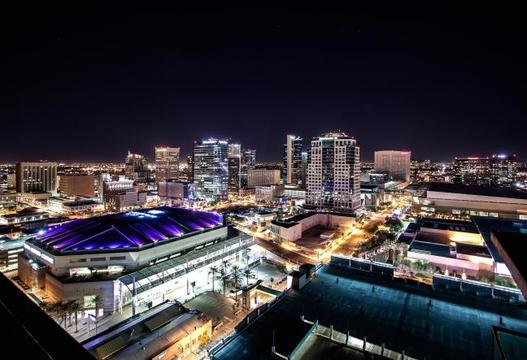 Phx Heli Downtown Night