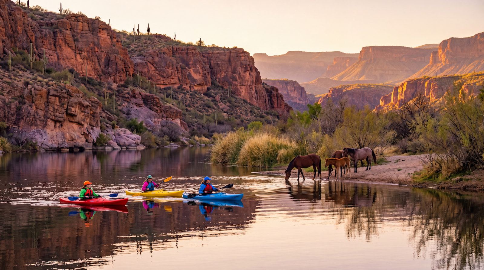 Golden Hour on the Water: A Guide's Take on the Salt River Sunset Kayaking Tour