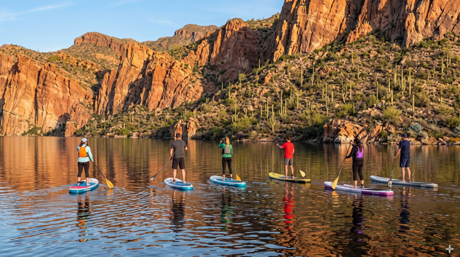 Glass Water Under the Superstitions: A Guide's Take on Paddleboarding Saguaro Lake