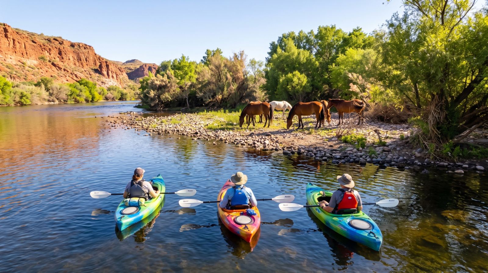 Paddling with Wild Horses: A Guide's Take on the Salt River Kayaking Tour