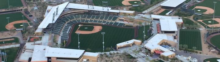 Scottsdale Stadium Panorama, Giants Spring Training Game